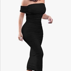 Off shoulder black dress